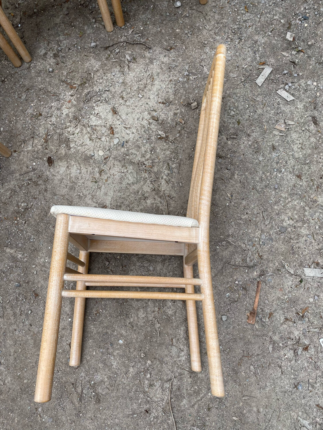 6 wooden design chairs