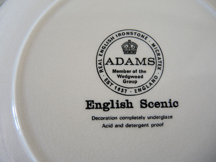 Ceramic bowl Adams english scenic