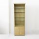 1980s birds eye maple display cabinet memphis milano style 1980s vintage