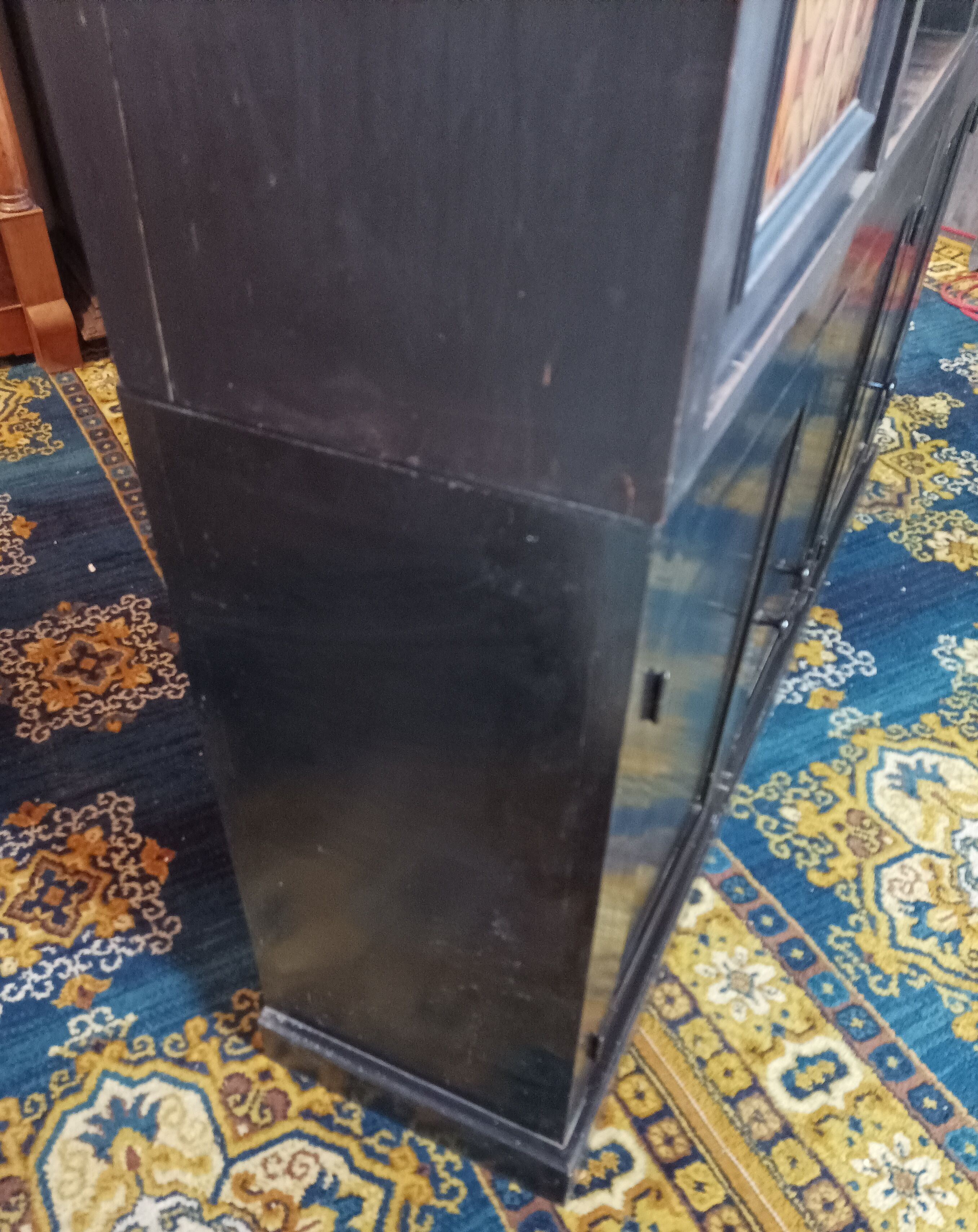 Vintage painted wooden bookcase