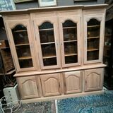 Library in natural solid cherry and ash