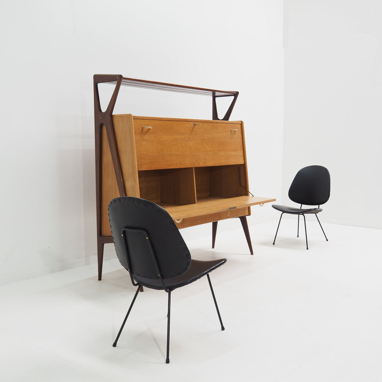 Bar cabinet by Louis Paolozzi for René Godfrid, 1950s