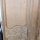 Pair of solid oak wardrobe doors from the 19th century.