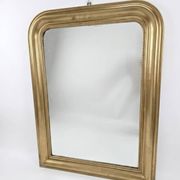 Miroir style Louis Philippe doré,  100×74cm