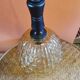 Vintage amber glass pendant light