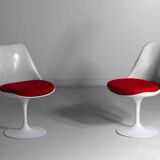 Magnifique ensemble de 5 chaises tulipes par Eero Saarinen pour Knoll International, années 1970