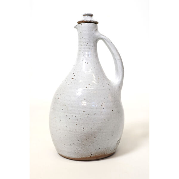 Pichet et bouchon en grès émaillé, 26cm