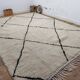 Azilal Berber rug in handmade wool 335 X 250 CM