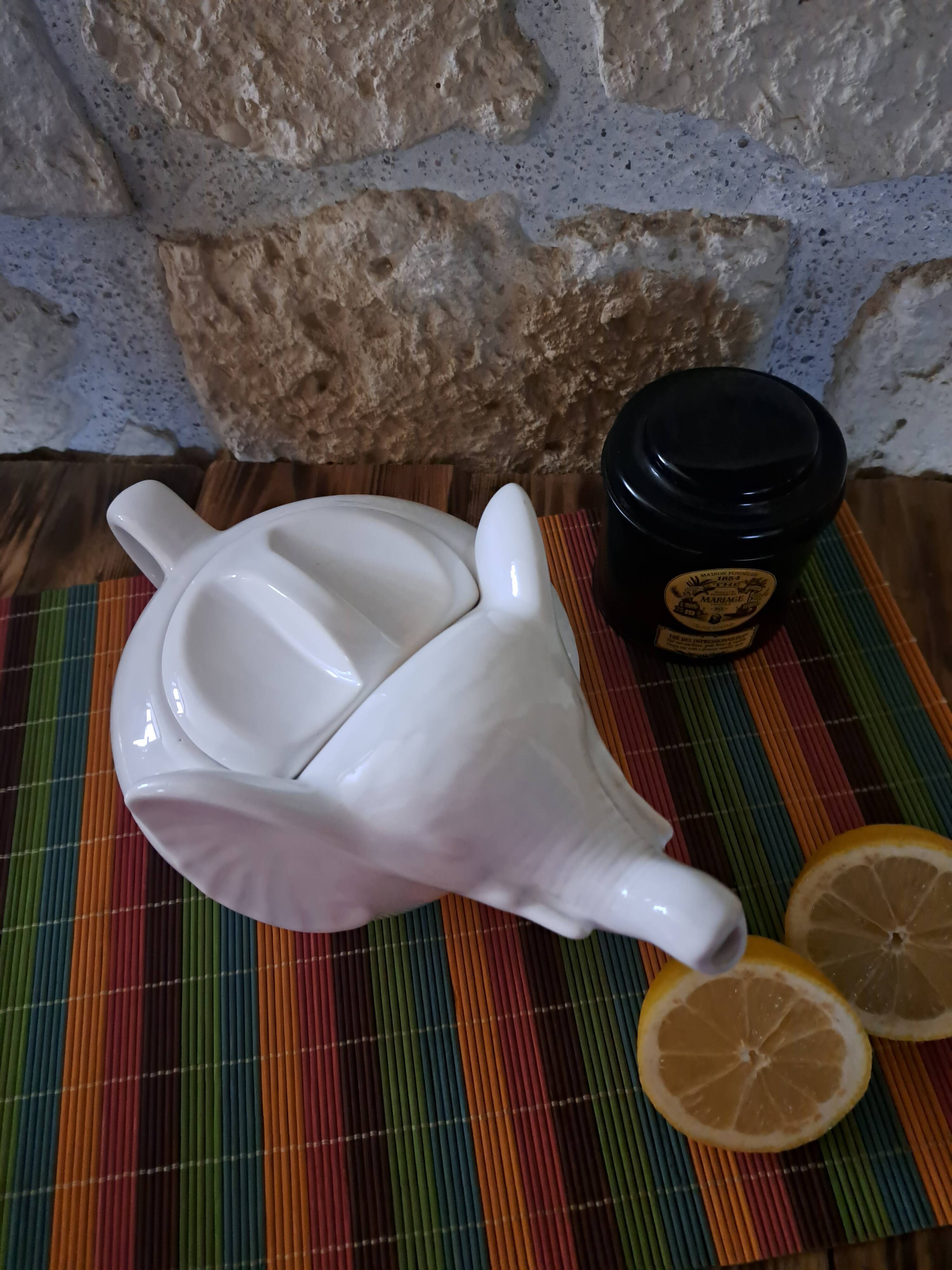White elephant teapot