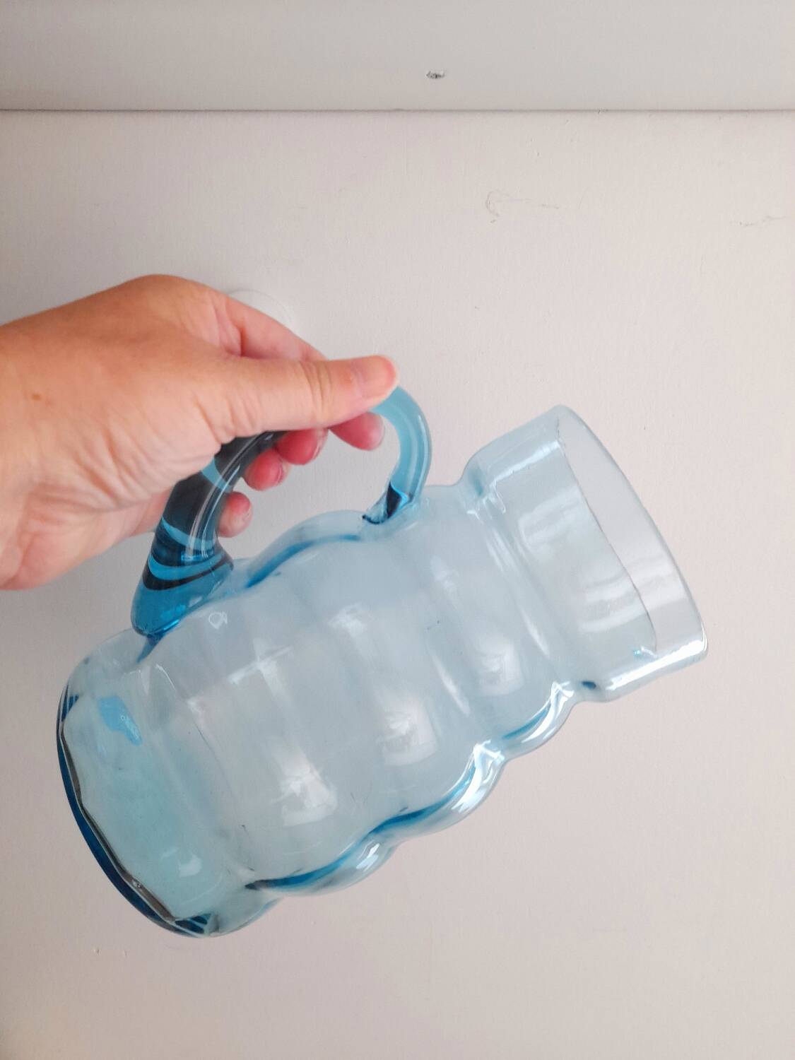 Doyen Tiered Blue Glass Carafe