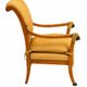 Neoclassical canapé and conversation chairs by Maison Rémy, Paris, France, 1986, set of 3.