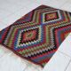 Vintage Turkish kilim, handwoven, 88x127 cm.