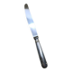 Couteau en métal argenté Christofle, modèle Océana - bagues dorées
