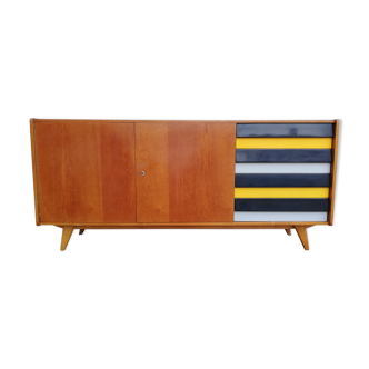 Enfilade scandinave vintage, Tchèque, Jiroutek U460, 1960 style art déco