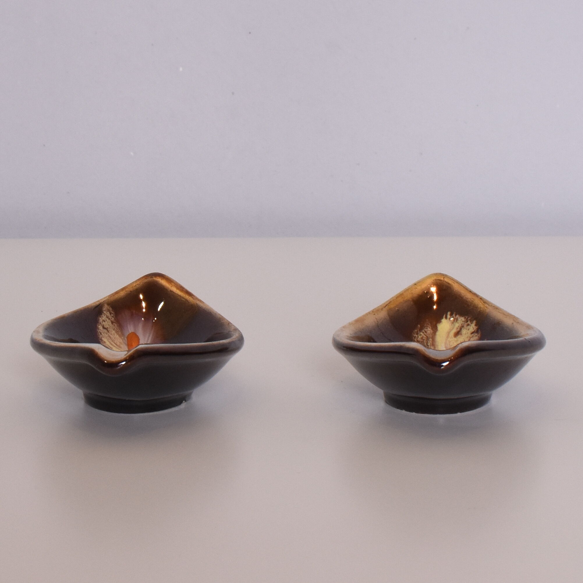 Pair of ashtrays, Jasba Keramik, Germany, 1970s