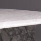 Coffee table made of marble, 8 corners