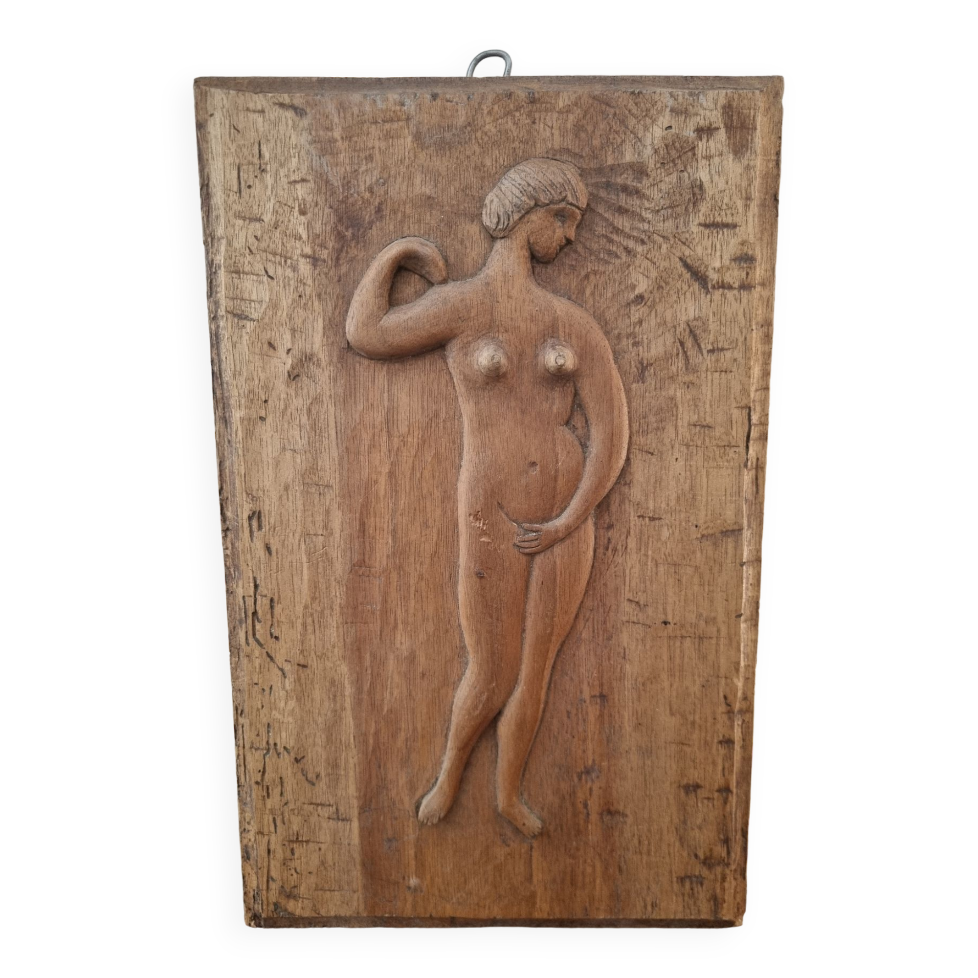 Carved wooden panel