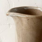 Enamelled ceramic carafe, high-fired stoneware, registered design.
