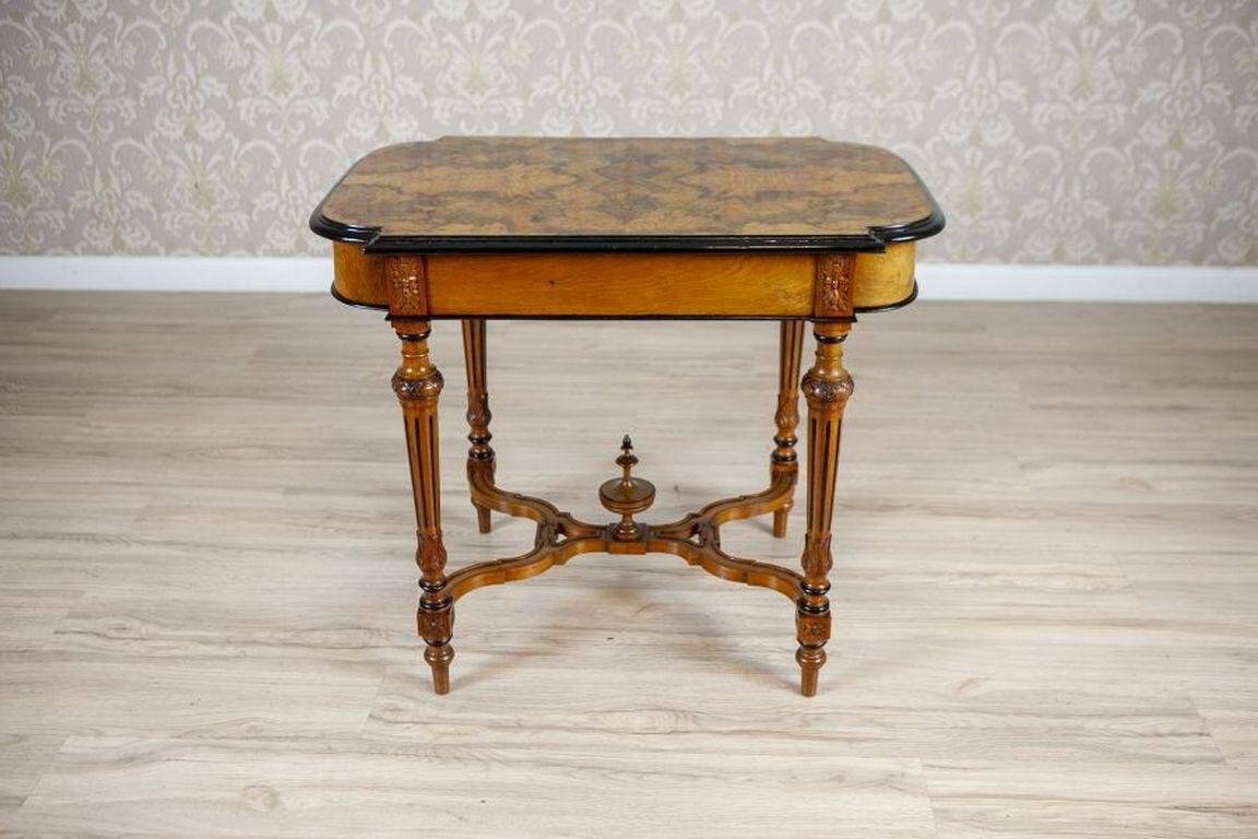 Late 19th Century Walnut Coffee Table, 1890s
