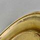 Large vintage brass and yellow glazed ceramic candle holder-ashtray
