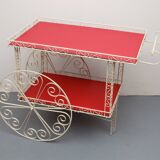 1950s French serving trolley for garden