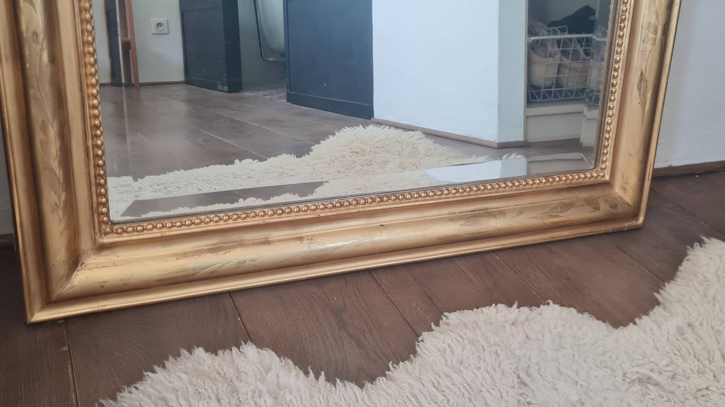 Miroir Louis Philippe avec fronton