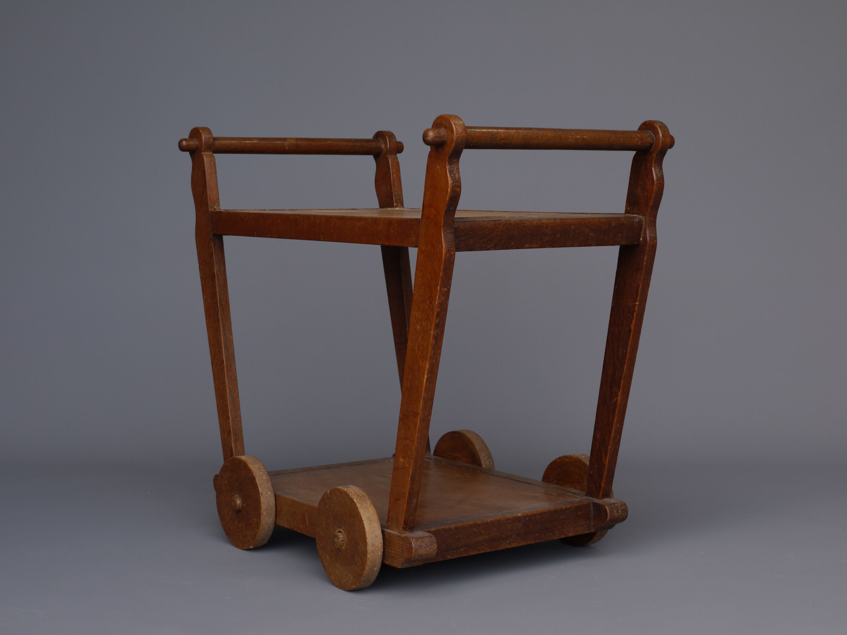 Dutch wooden tea trolley 1930s
