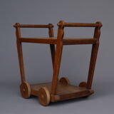 Dutch wooden tea trolley 1930s