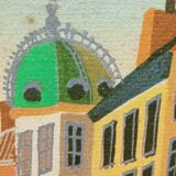 Parisian scene by Patrick Benet-oil on canvas