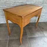5-drawer desk 1940 in light oak, curved legs