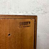 Scandinavian TV stand in rosewood signed Brouer, 60s