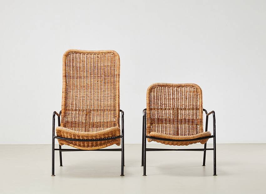 Dirk van Sliedregt Pair of Lounge Chairs for Gebr. Jonkers 1952