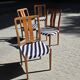 Set of 4 vintage Troeds chairs in teak, Sweden, 1970s.