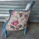 Louis XV style bergère and its footrest