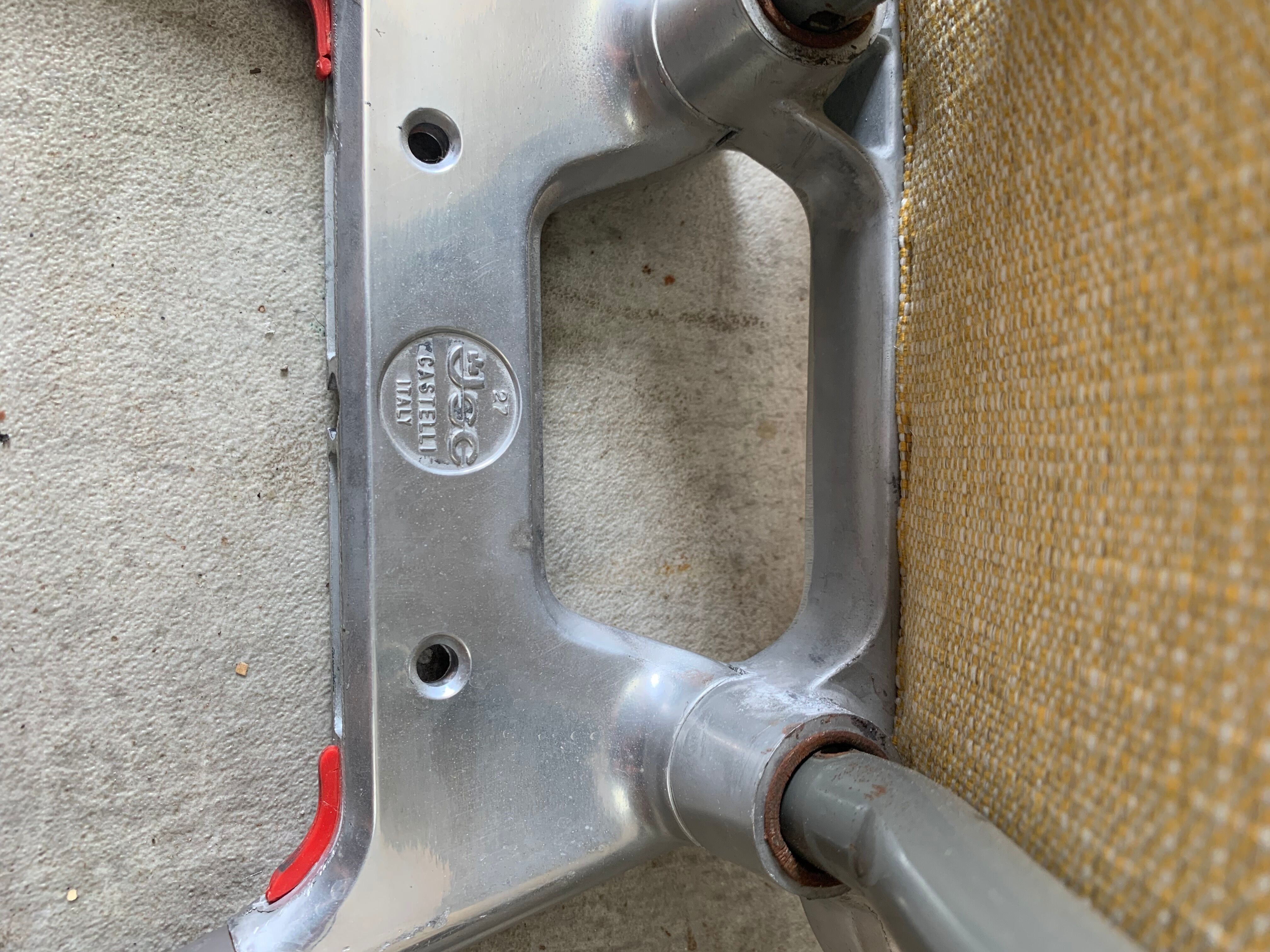 Pair of yellow Castelli chairs