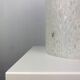 Dome table lamp in white crystal glass Peill and Putzler 1970