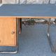 Vintage children's desk and its chair, Hitier spirit, 1950s modernist.