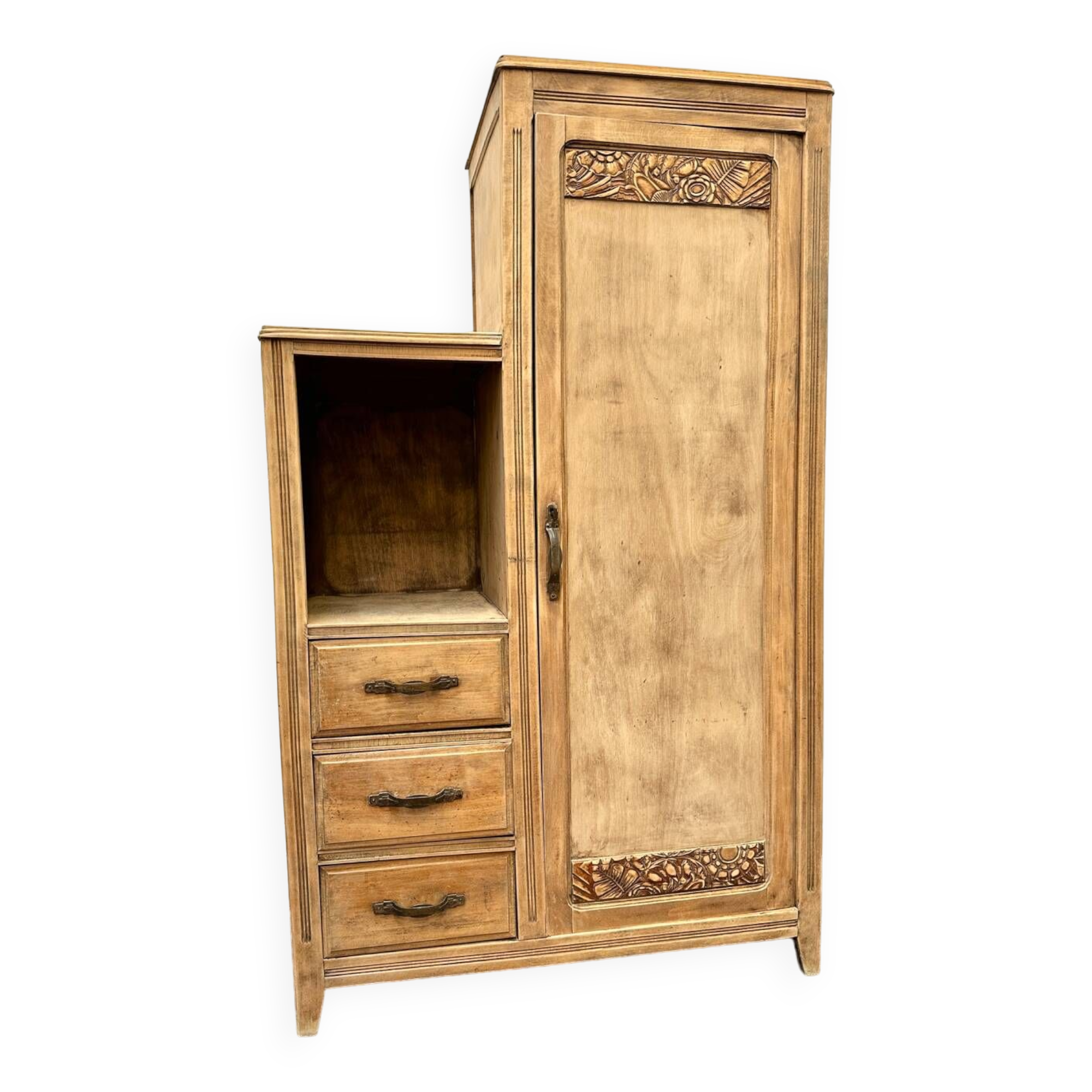 Asymmetrical art deco wardrobe