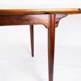Dining table in rosewood with extensions from the 1960s