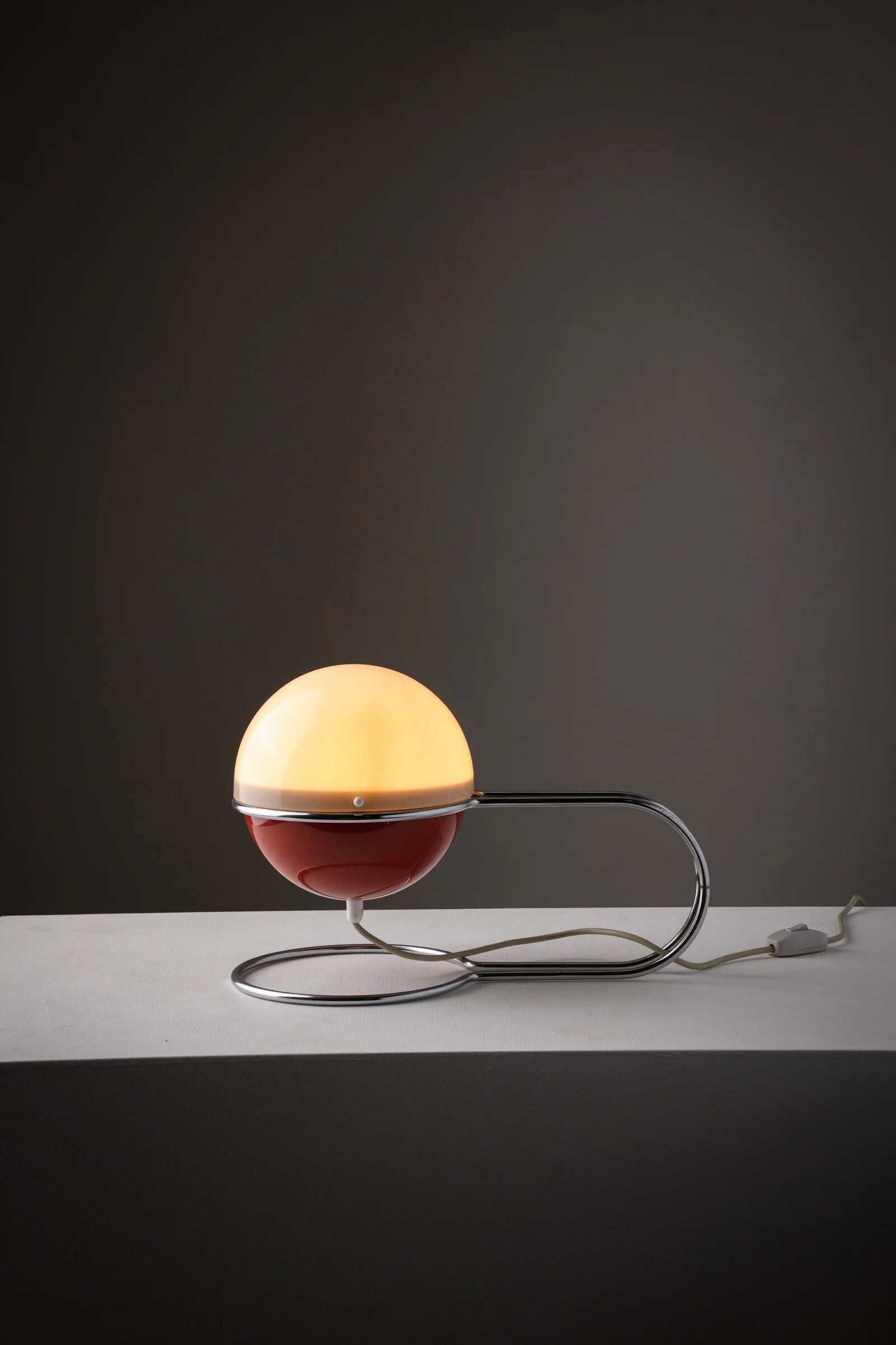 Lampe de table Space Age rouge Formland par Sidse Werner et Leif Alring pour Fog & Mørup, Danemark, années 1970