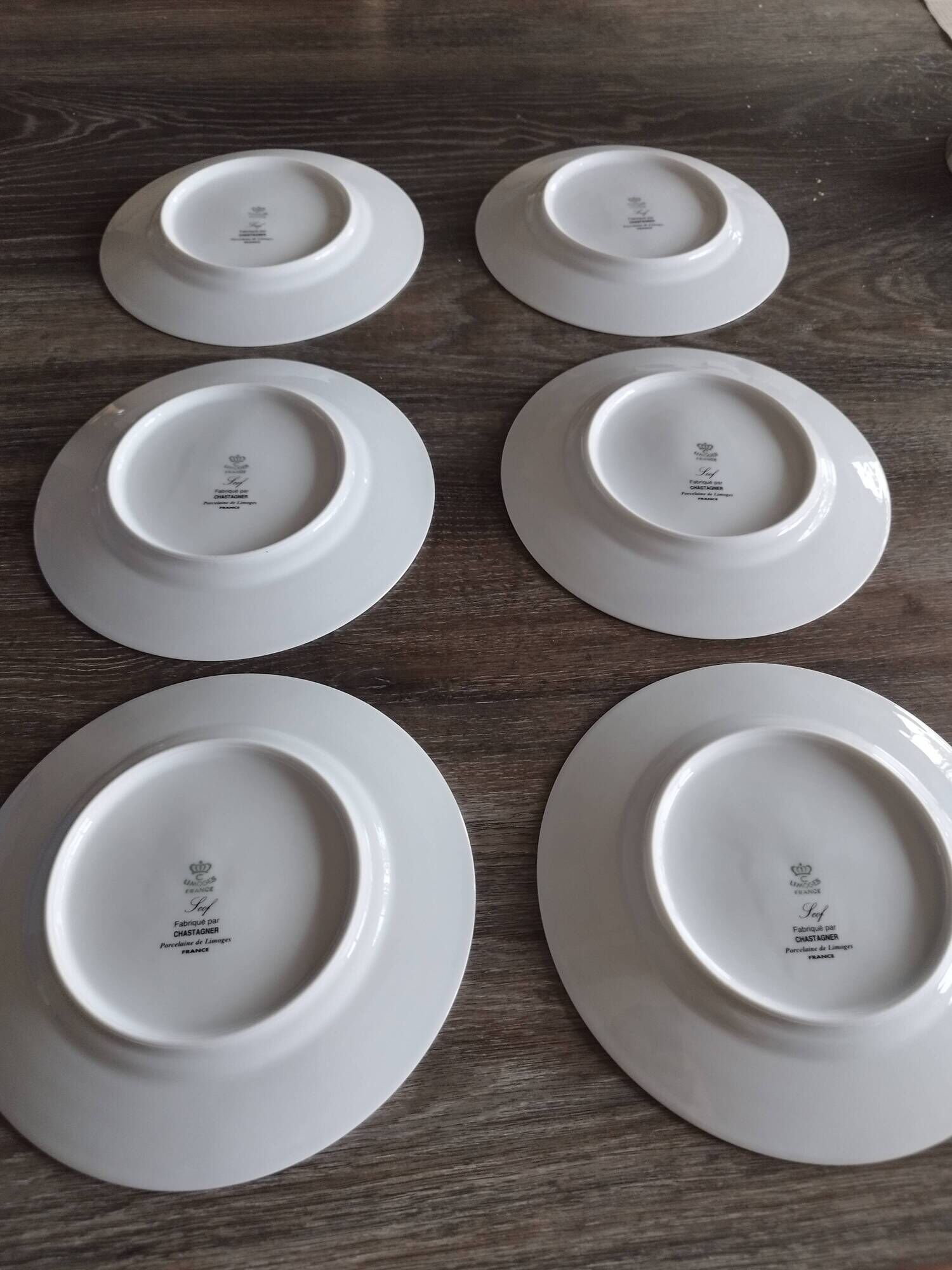 Box of 6 plates in its Scof box.