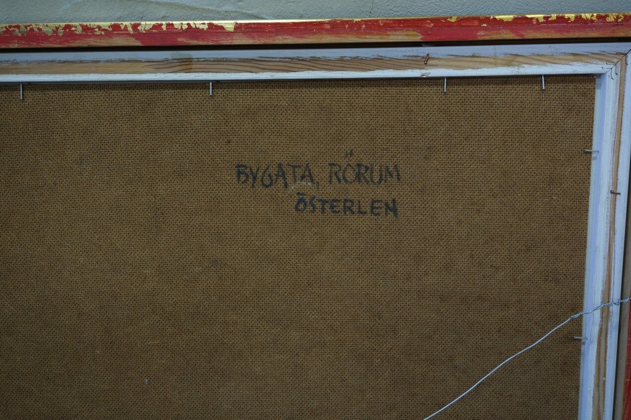 Gustav Berlin, Swedish painting, Oil on Panel, 1967