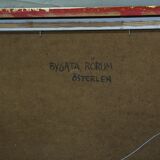 Gustav Berlin, Swedish painting, Oil on Panel, 1967