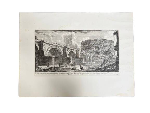 Reproduction of an engraving signed Piranesi F.