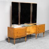 Chest of drawers wooden mirror 40
