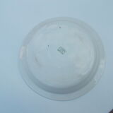 Large hollow flat diam 27 cm faience B.F.K model laurels