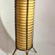 Floor lamp in rattan and japanese paper