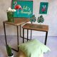 45x45cm green cotton cushion