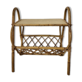 Rattan magazine holder