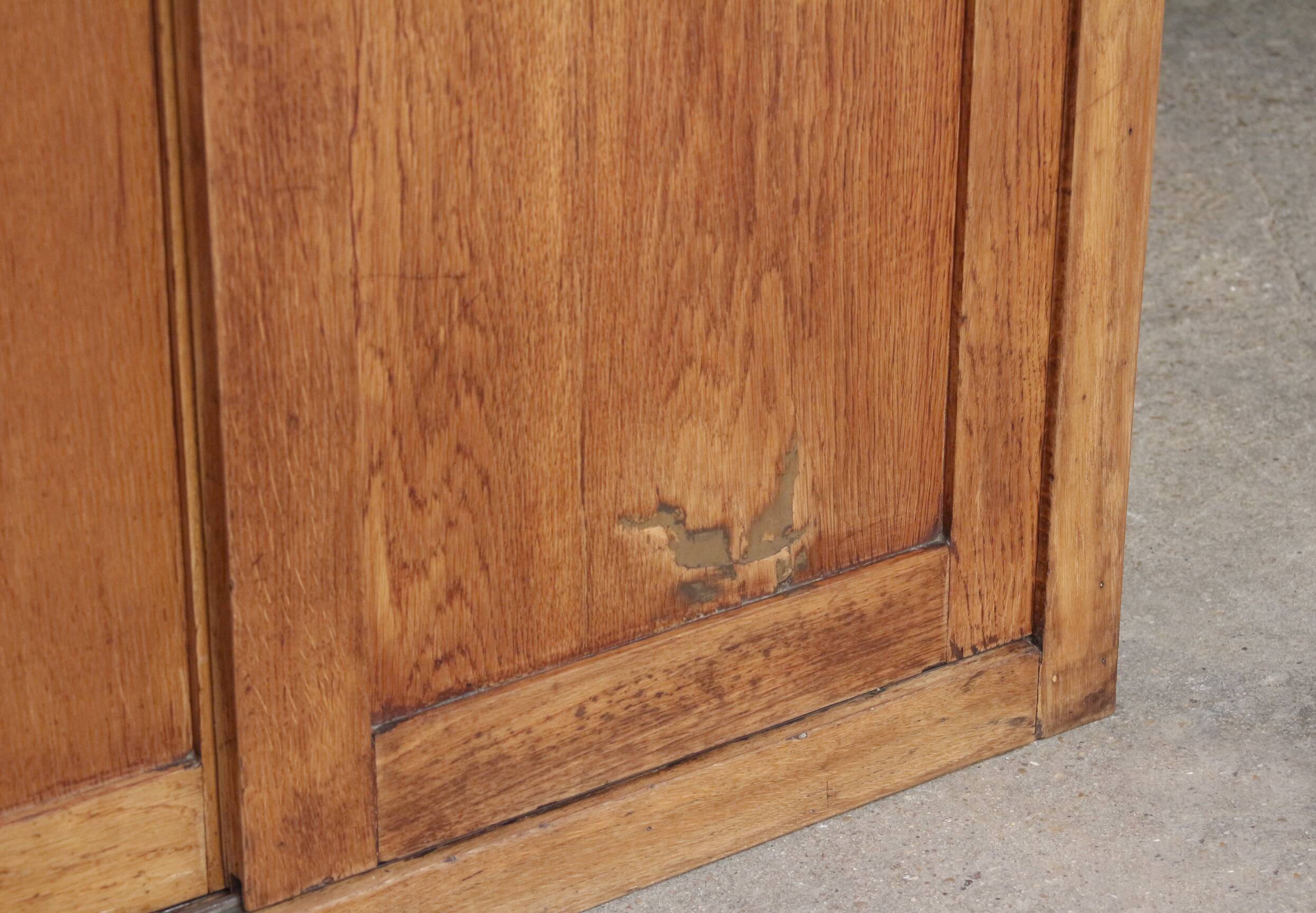 1940s/50s oak administrative furniture module.